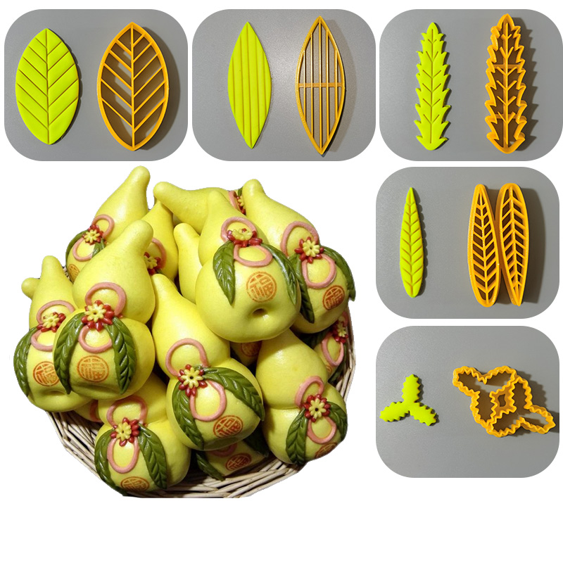 寿桃叶子玉米柳叶麦穗叶面食模具