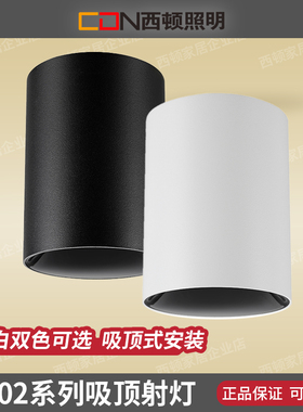 西顿照明射灯明装免开孔防眩光客厅家用天花灯吸顶射灯CEX9102C