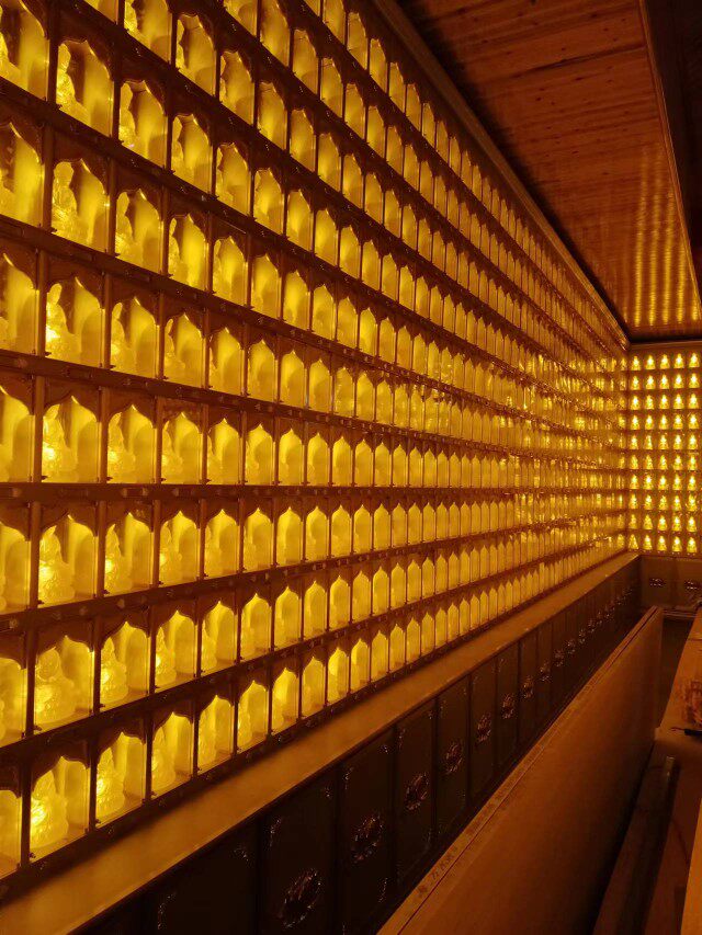 寺庙万佛墙千佛墙,道观寺院万佛龛佛砖佛墙厂家制作安装