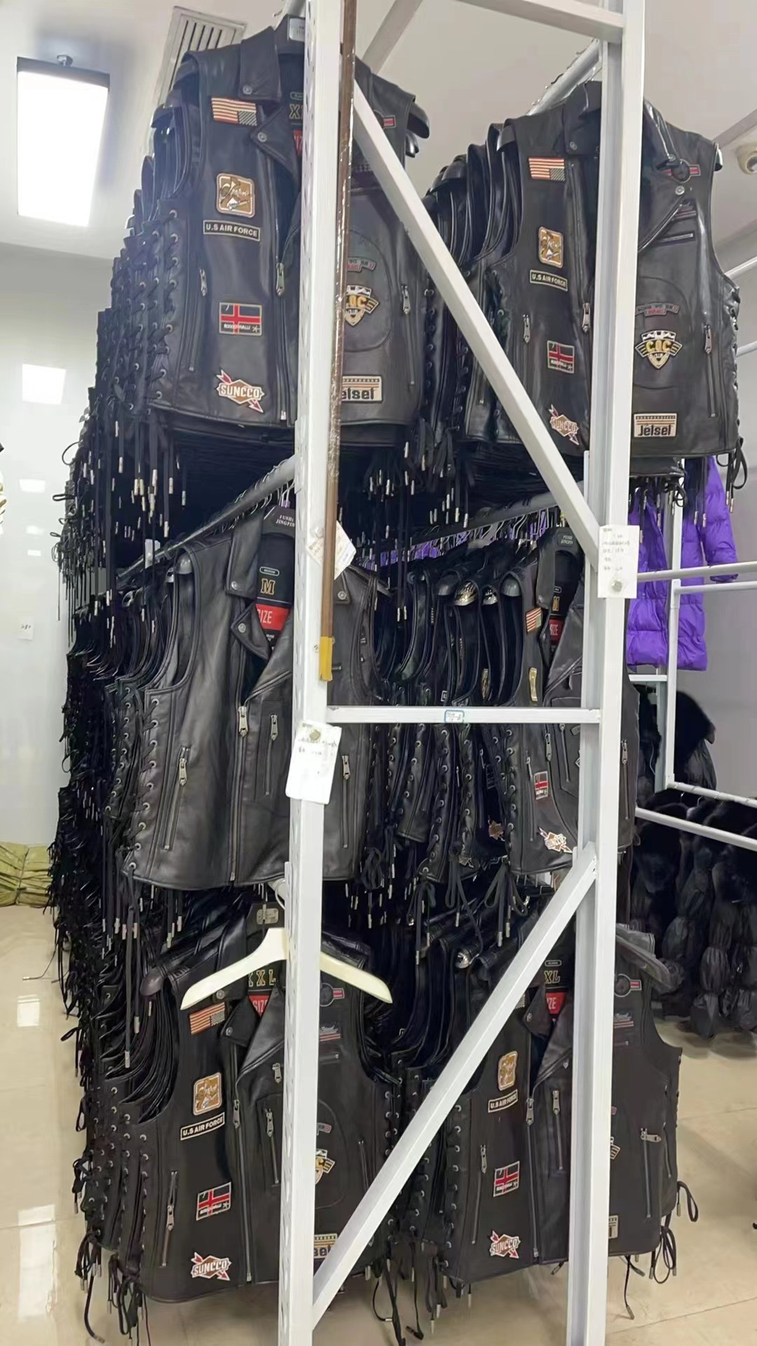 牛皮马甲 男女同款牛皮马甲 海宁工厂直发 工厂换季现货清仓