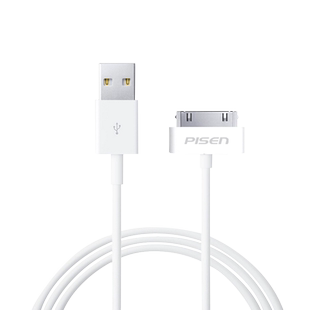 品胜适用于苹果4s数据线iphone4s苹果4四正品iPad1/2/3平板电脑手机充电器线快充加长大头宽头宽口老式款便携