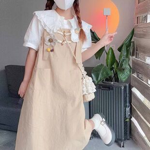 16岁少女时尚潮流女装套装初高中学生夏日穿搭吊带两件套