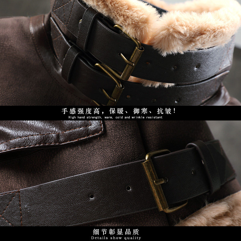 展架挂拍冬季皮毛一体加绒加厚夹克男外套潮A087-PY323-P245,男装夹克,电商A087