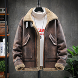 展架挂拍冬季皮毛一体加绒加厚夹克男外套潮A087-PY312-P245，男装夹克，电商A087