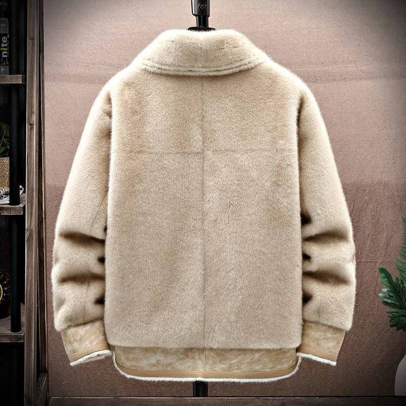 展架挂拍冬季皮毛一体加绒加厚夹克男外套潮A087-PY340-P330,男装夹克,电商A087