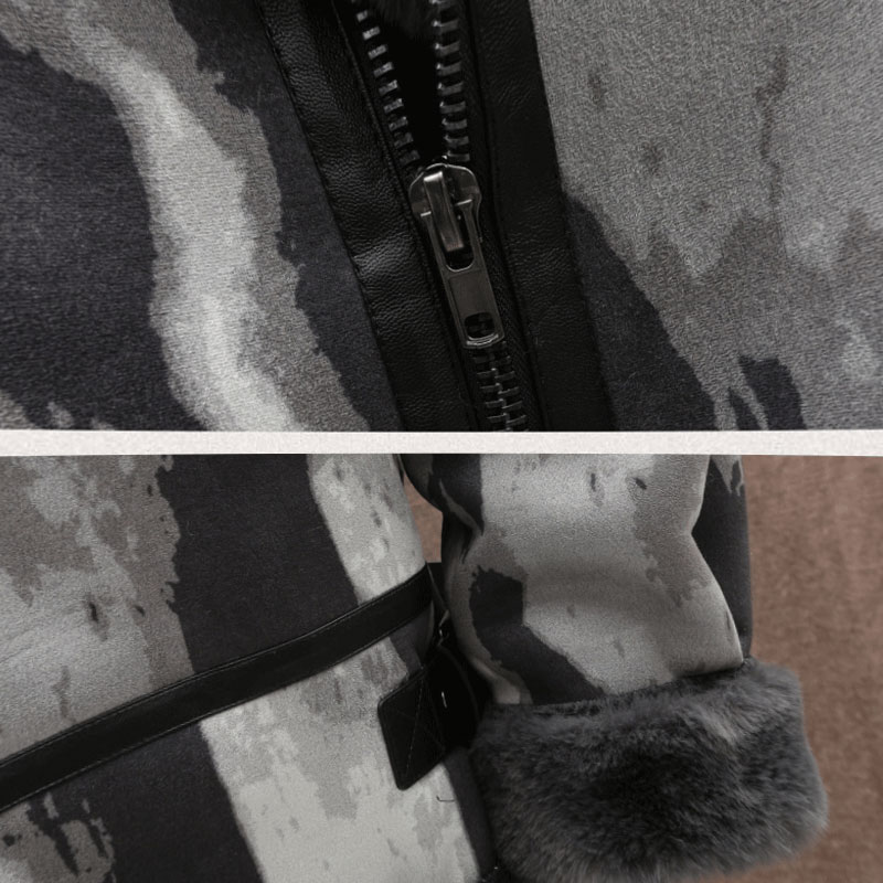 展架挂拍冬季皮毛一体加绒加厚夹克男外套潮A087-PY330-P245,男装夹克,电商A087