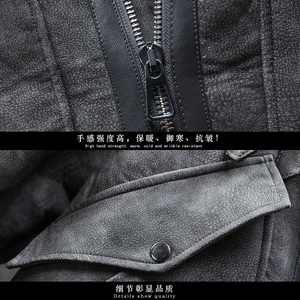 展架挂拍   冬季新款皮毛一体加绒加厚男装外套A087-PY305-P260图片