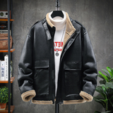 展架挂拍冬季皮毛一体加绒加厚夹克男外套潮A087-PY318-P245，男装夹克，电商A087