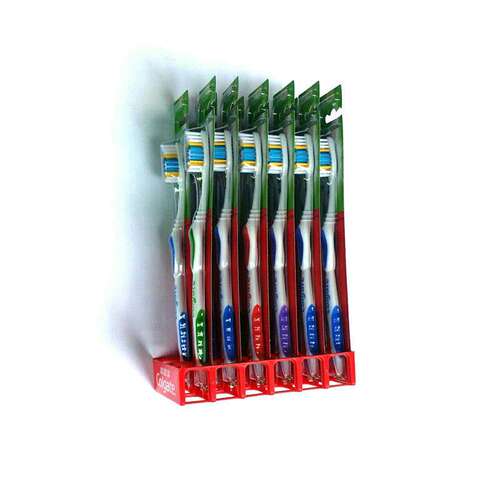 高露洁三重深洁牙刷中毛 12支有一打 效清洁牙缝 销售