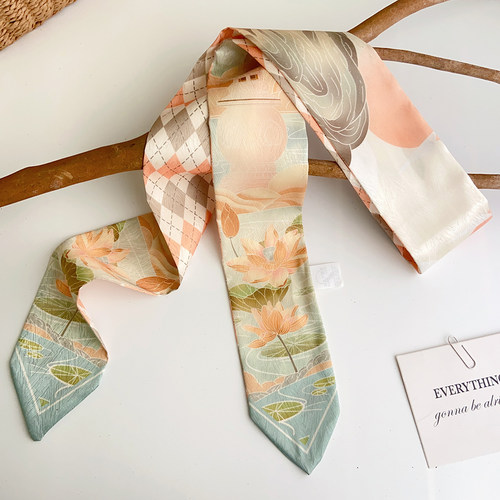 中国风丝巾发带古风扎头发绑包