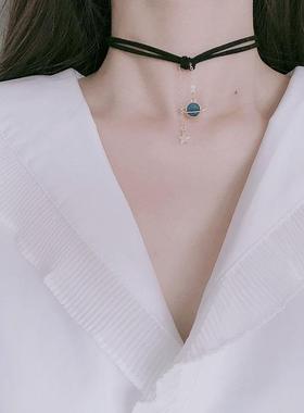 浩瀚星球choker短款锁骨链女颈带个性小众项圈少女脖子饰品颈链女