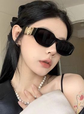 赵露思同款复古欧美风街拍墨镜多边形网红辣妹街头高级感太阳镜女