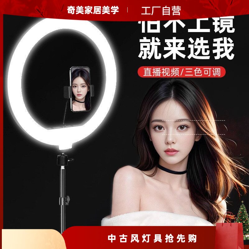 厂家批发落地直播支架33cm环形