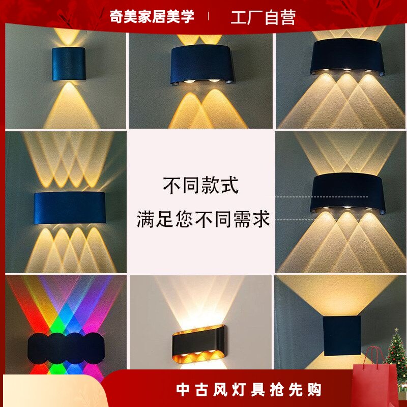 跨境专供欧美led壁灯牛眼双头灯