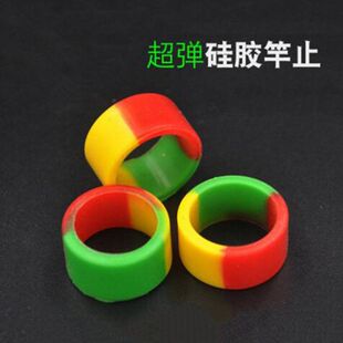 鱼竿竿止套橡胶防滑高弹防滑小O型垂钓用品竿止钓鱼圈杆止配件