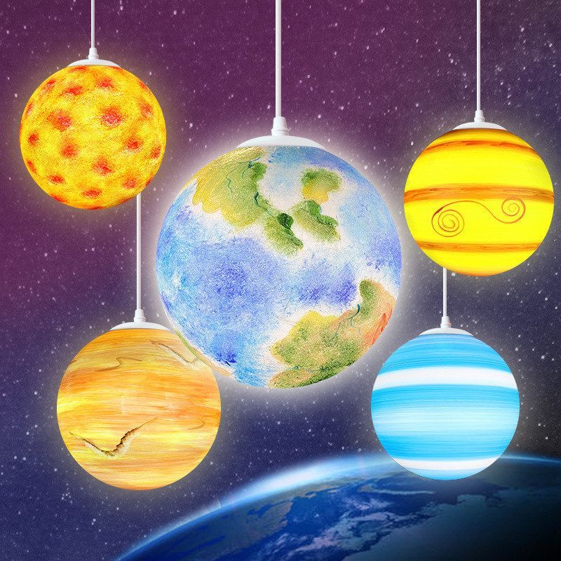 九八大行星球吊灯幼儿园酒吧舞台商场景区户外装饰灯休闲娱乐场所图片