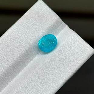 2.41克拉天然帕拉伊巴碧玺 霓虹感强烈颜色饱和度高满火彩