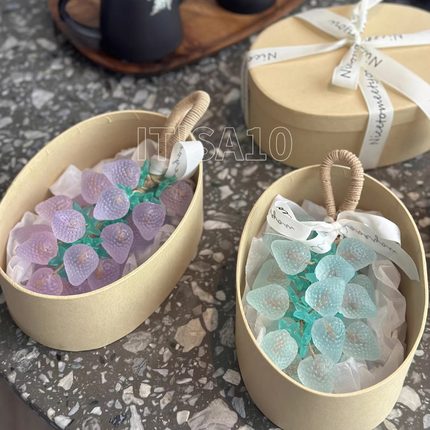 IT S A10水晶草莓香皂精油皂留香送礼生日伴手礼手工皂青提葡萄皂