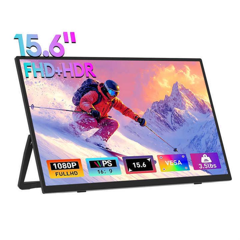 跨境 15.6寸1080P便携显示器ZP156电脑笔记本PS4手机扩展