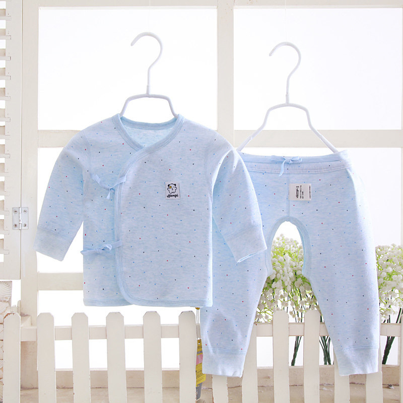 哈咪奇新生儿和尚服套装春秋冬纯棉婴儿打底内衣初生宝宝衣服满月