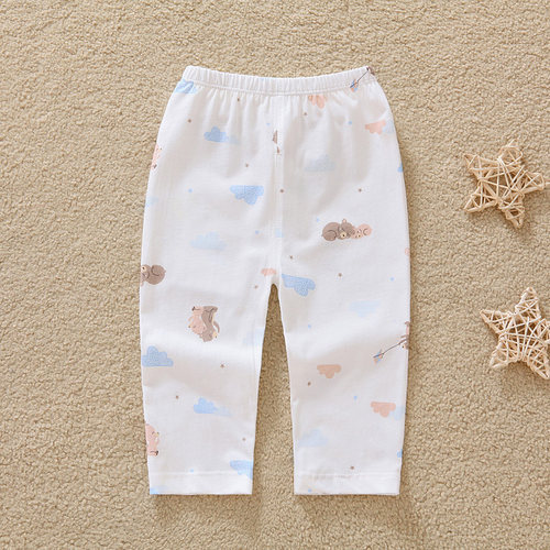 哈咪奇春夏男女新生儿卡通单裤