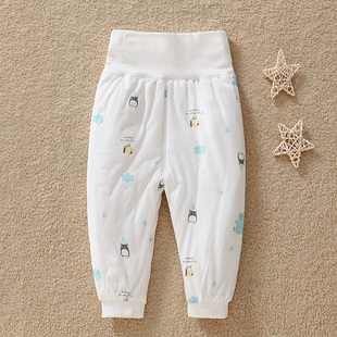 棉裤 哈咪奇男女宝宝夹棉高腰裤 新生儿纯棉保暖裤 护肚裤 婴儿童冬季