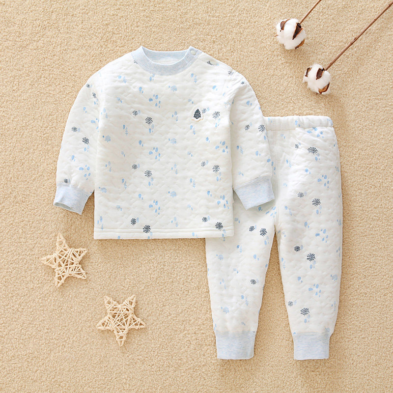 特价宝宝保暖内衣套装秋冬婴幼儿加厚秋衣秋裤男女儿童夹棉睡衣服