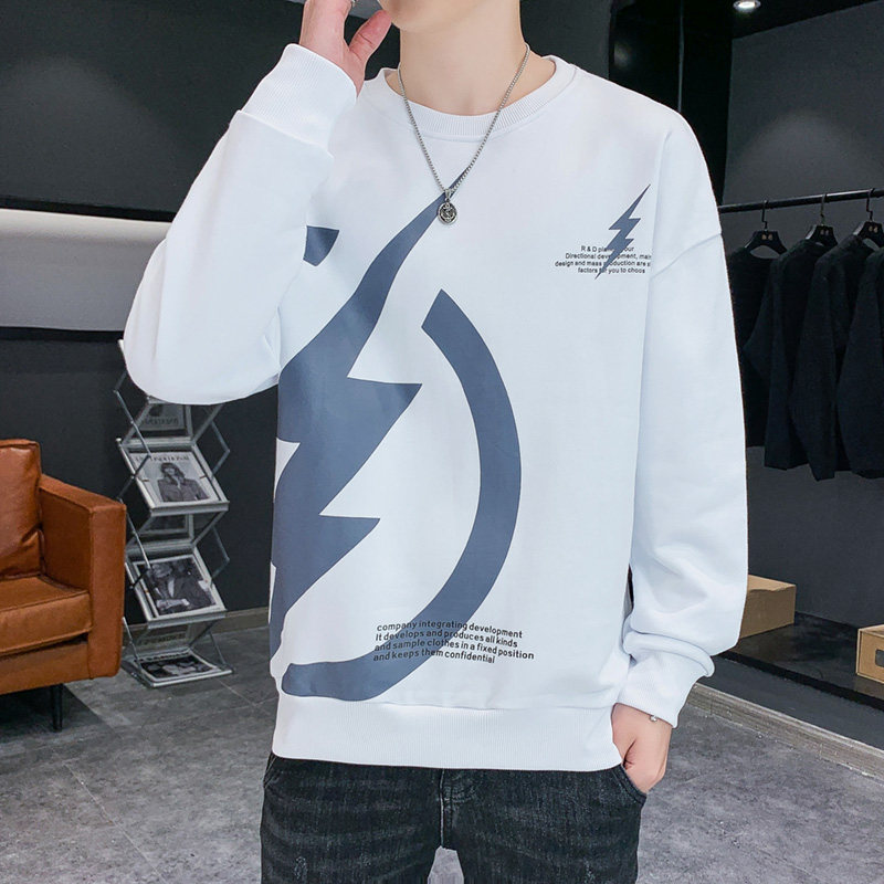卫衣男潮ins春秋季潮牌上衣服2023新款宽松圆领外套WY09582-P35,男装卫衣,星座308B-2
