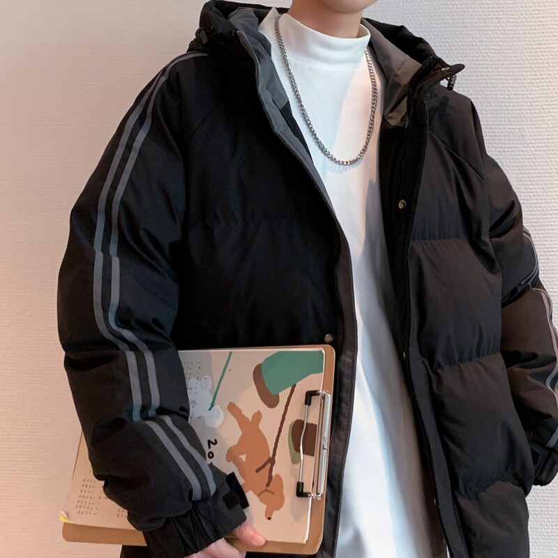 秋冬新款棉衣外套男宽松加棉加厚ins大码港风情侣棉服MY0710-P85图片