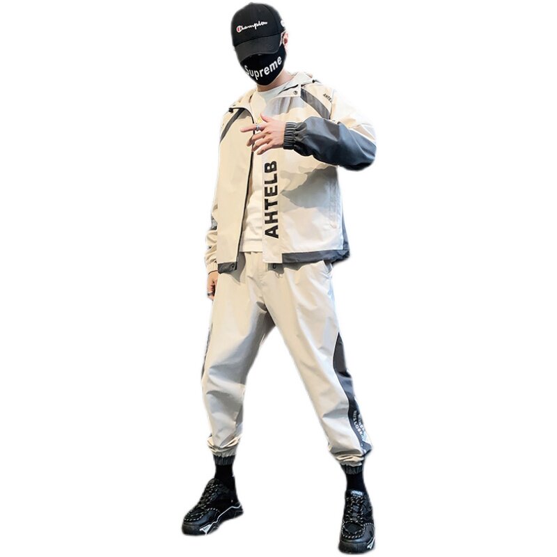 外套男士春秋工装一套搭配加绒冬季休闲夹克TZ3126-P95加绒P115,男装休闲套装,星座308B-2