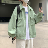 外套男2023年新款短款灯芯绒棒球服日系工装上衣百搭JK0248-P60，男装夹克，星座308B-2