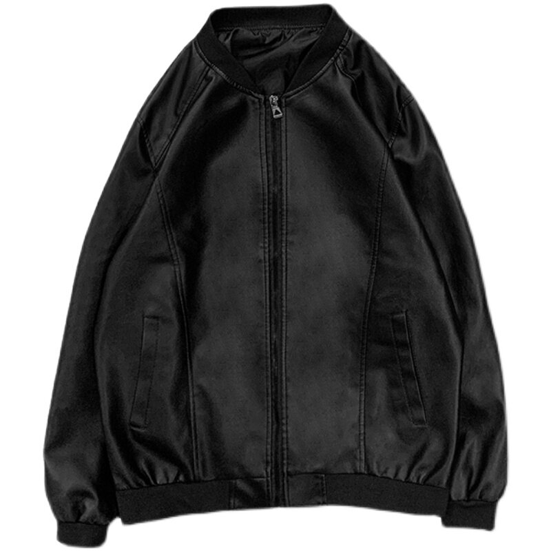 皮衣男春秋冬新款潮休闲夹克衫宽松机车服外套JK06-P60,男装皮衣,星座308B-2