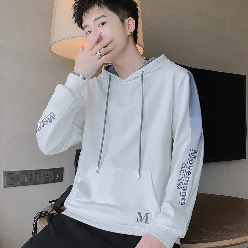 Men's Hooded Sweater 2021 spring thin Korean fashion student men