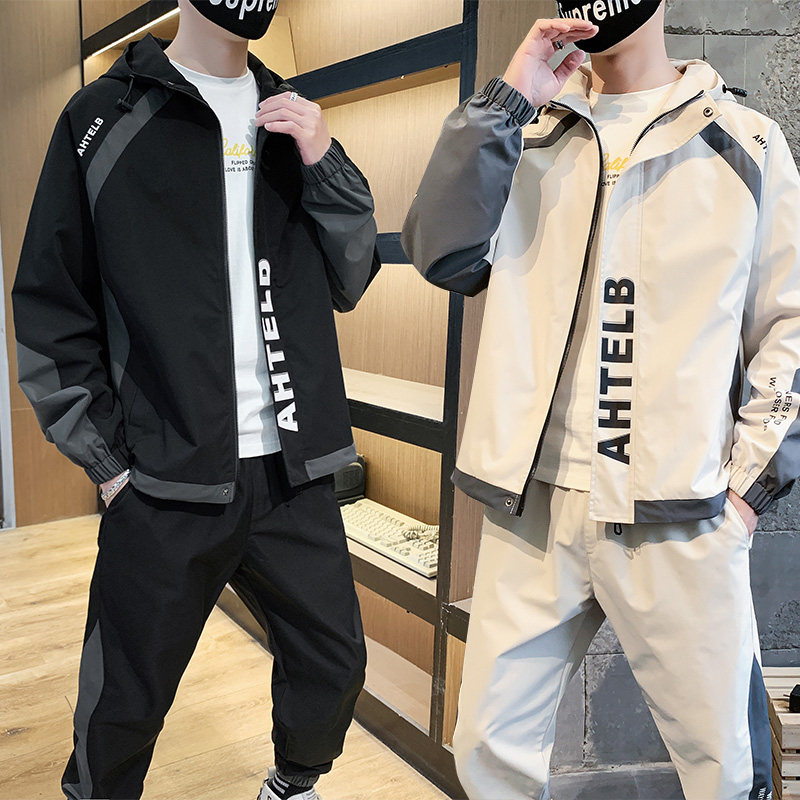 外套男士春秋工装一套搭配加绒冬季休闲夹克TZ3126-P95加绒P115,男装休闲套装,星座308B-2