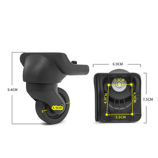 瑞士军刀行李箱轮子配件6066万向轮更皮箱包滑滚轮维修轱辘 BW033