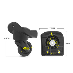 BW034 旅行箱轱辘替换滚滑轮 亚洲豹行李箱轮子配件万向轮皮箱密码