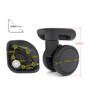 W375#旅行大师行李箱滑滚轮更换YJ-604/宏盛A122拉杆箱万向轮配件