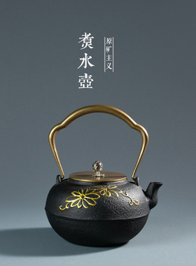铁壶铸铁泡茶专用烧水壶电陶炉煮茶器仿日本手工铁茶壶煮水壶套装
