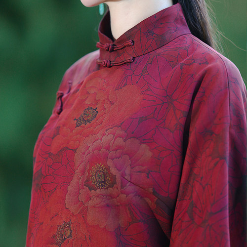 复古通勤常规香云纱上衣