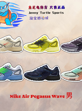 耐克Nike Air Pegasus Wave低帮蓝色运动休闲鞋跑步鞋IB0612-006