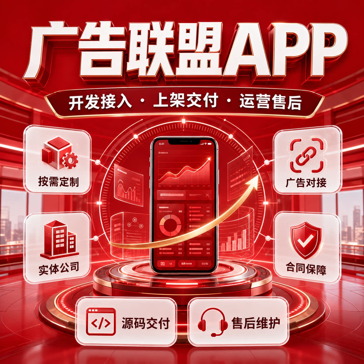 广告联盟项目app对接搭建游戏漫剧开发低成本创业零基础广告变现