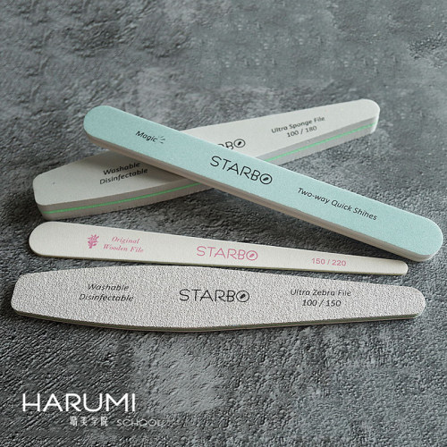 日本Starbo搓条MissMoeGel斑马挫抛光条自然甲挫泡泡挫美甲工具