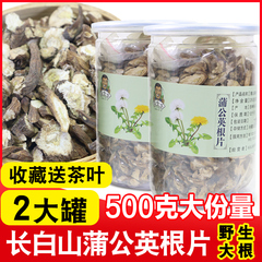 长白山野生蒲公英根茶500g新货婆婆丁蒲公英茶生片大根新茶天然