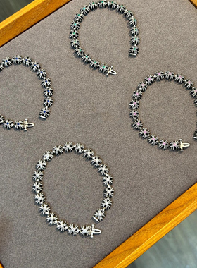 泰银大号十字架TinyePlus手链