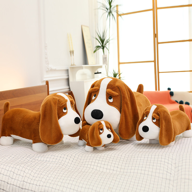 新款腊肠狗公仔狗狗毛绒玩具超软长条抱枕布娃娃床上玩偶儿童礼物