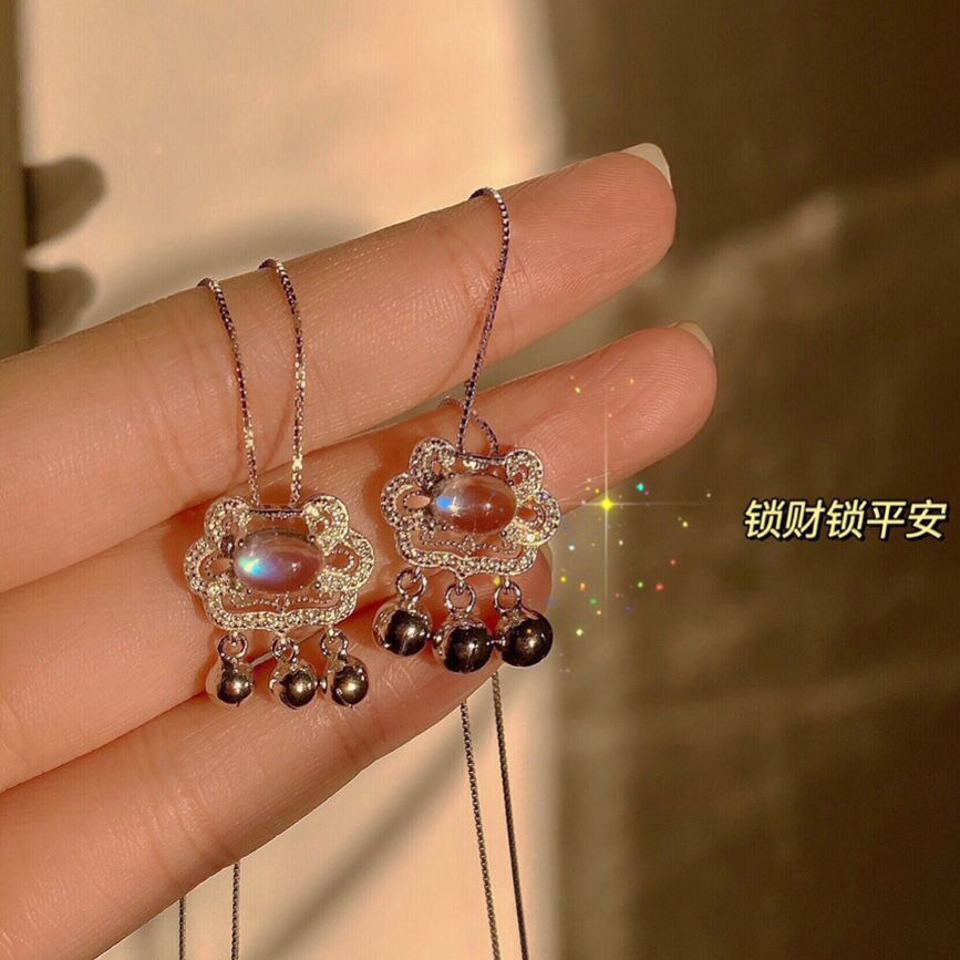 2021新长命锁项链女ins风潮轻奢小众设计感锁骨链冷淡风简约配饰