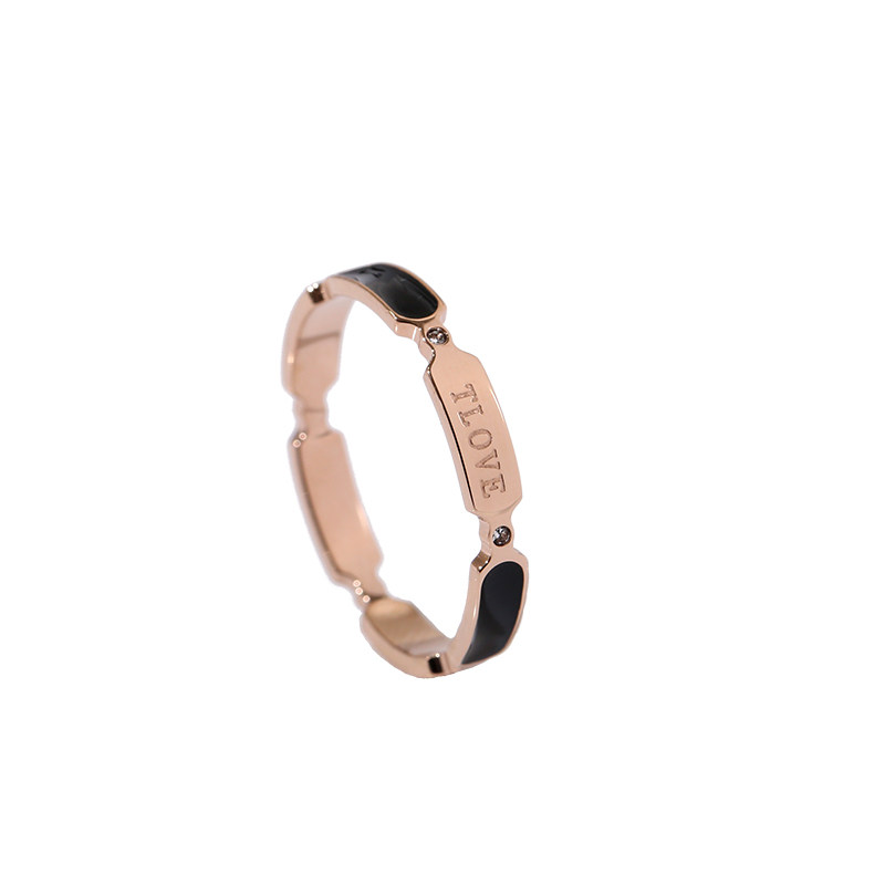 COLD WIND TITANIUM STEEL INDEX FINGER RING RING WOMENS BLACK FASHION THIN RING JAPANESE AND KOREAN PERSONALITY HIPSTERS INS INTERNET CELEBRITIES STUDENTS