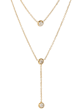 2021新双层项链钻镀潮ins冷淡风