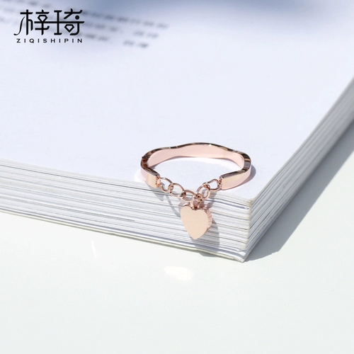 Брендовое кольцо из нержавеющей стали, японские и корейские, на указательный палец, простой и элегантный дизайн, популярно в интернете