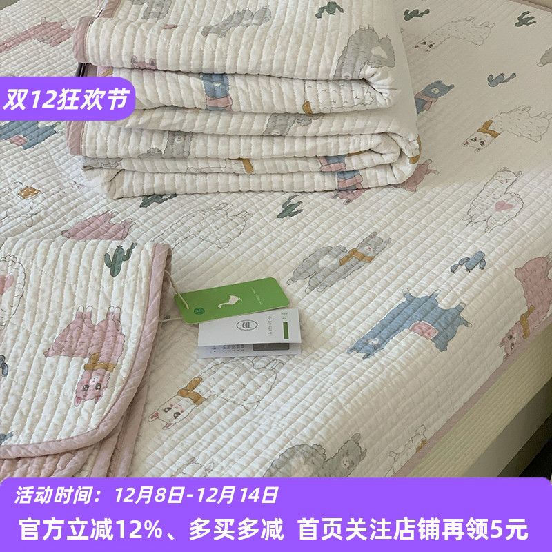 大鹅正品双面全棉床盖枕套三件套